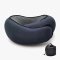 Coussin de Voyage en Mousse à Mémoire de Forme - Oreiller Ergonomique 360