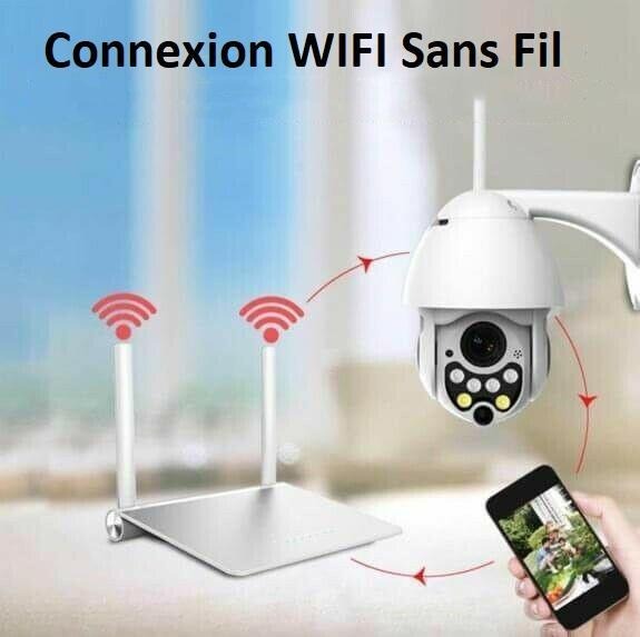 Camera WIFI 360 Extérieur HD 1080p Etanche