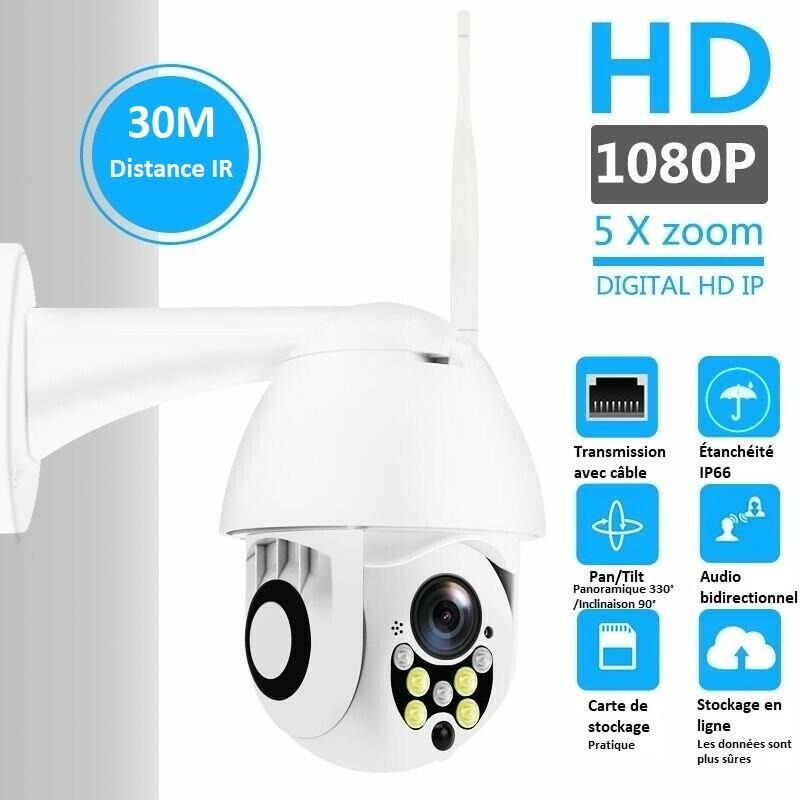 Camera WIFI 360 Extérieur HD 1080p Etanche