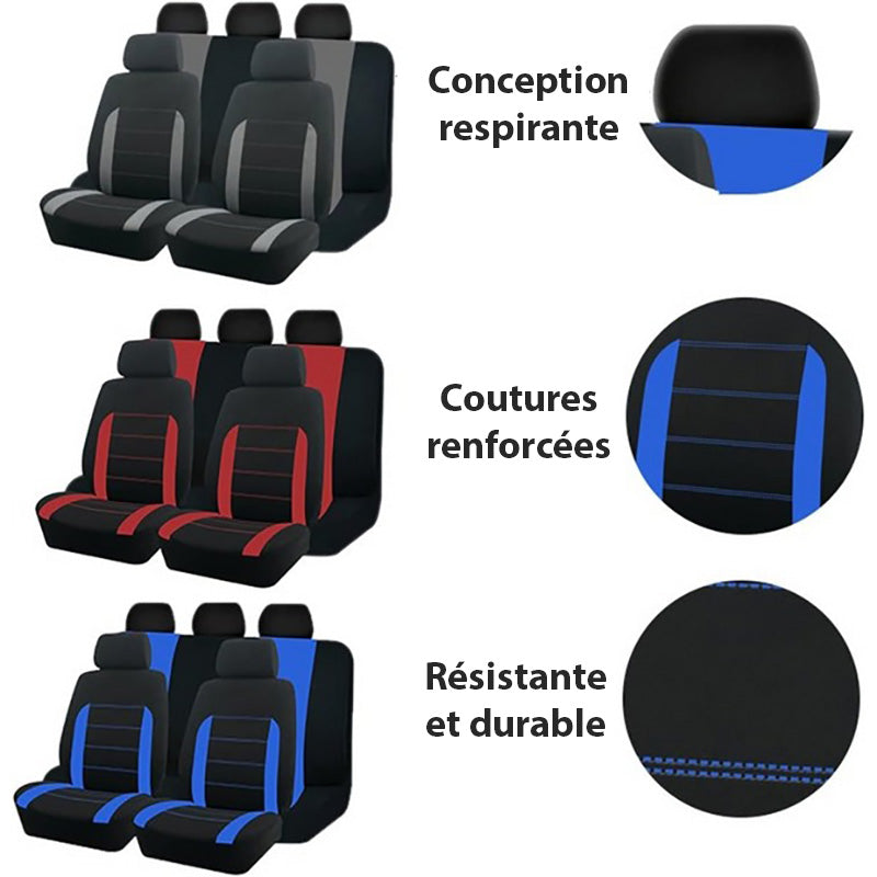 Housse Universelle pour Siège Auto - Élégante et Respirante en Tissu de Qualité