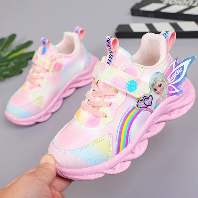 Chaussures Lumineuses Princesse des Neiges pour Filles