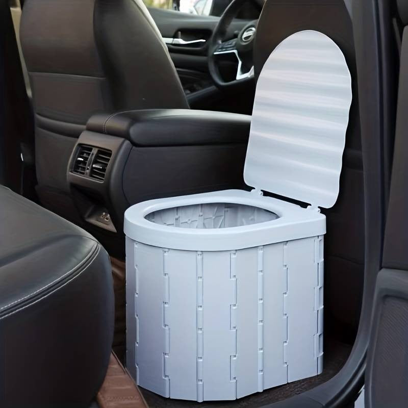 Toilettes sèches - WC portable et pliable pour voiture et camping - 12 sacs offerts