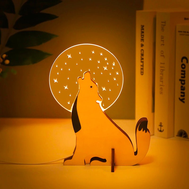 Lampe de chevet portable pour enfant - Animaux colorés