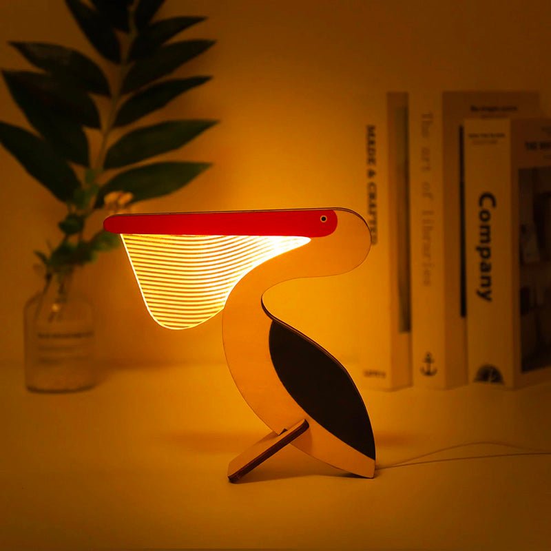 Lampe de chevet portable pour enfant - Animaux colorés