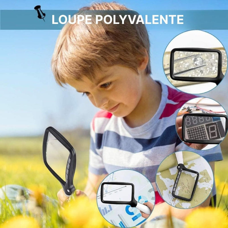 Loupe de Lecture Avec Lumière LED Pliable