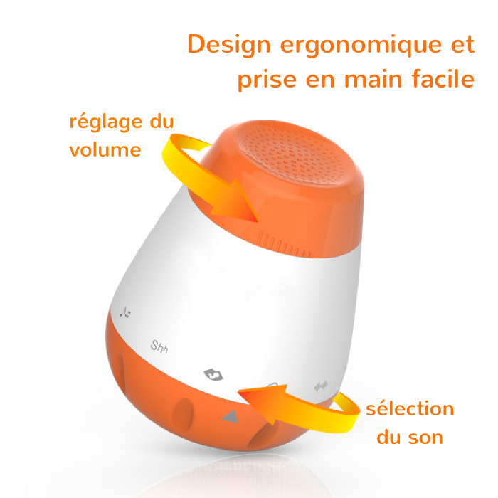 Veilleuse Sonore Intelligente pour Bébé - Machine à Bruit Blanc