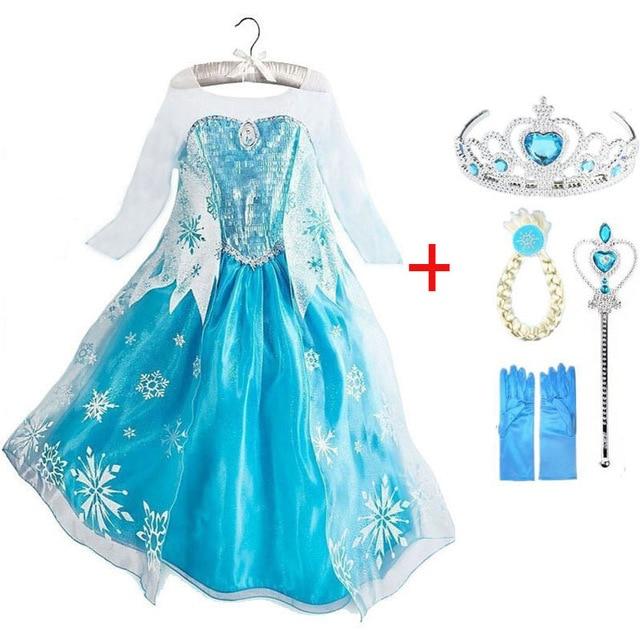 Robe Princesse Elsa - Déguisement Reine des Neiges