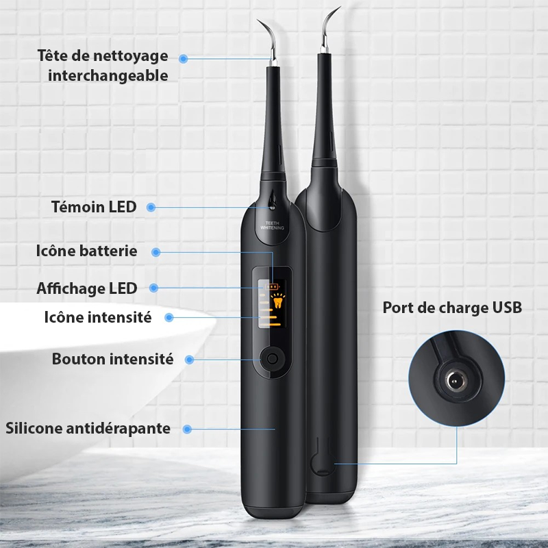 Détartreur Dentaire Professionnel Électrique - Blanchiment Dentaire