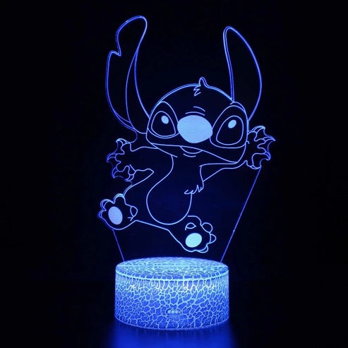 Veilleuse Stitch - Lampe de chevet 3D à couleurs changeantes