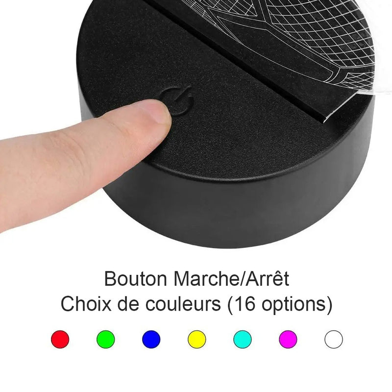 Veilleuse Stitch - Lampe de chevet 3D à couleurs changeantes