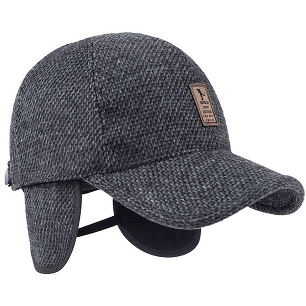 Casquette d'hiver chaude avec cache oreilles