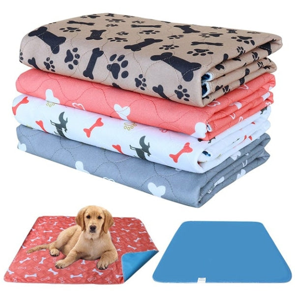 Tapis De Lit Imperméable Pour Chiens Et Animaux Compagnie M (70X80Cm) / Pattes Os