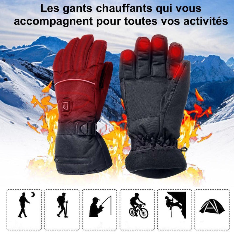 Gants chauffants pour froid extrême